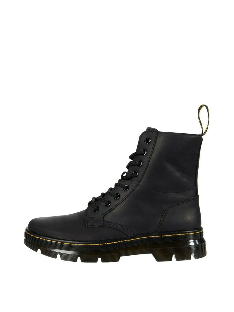 Dr. Martens unisex adult Lace Fashion Boot, Black Wyoming, 9 Women