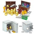 thumbnail image 5 of Ciudad Tesoro Oro Plata Diamante Caja Segura Bloques De Construcción Joya Dólares Ladrillos Figuras Compatibles A, 5 of 5