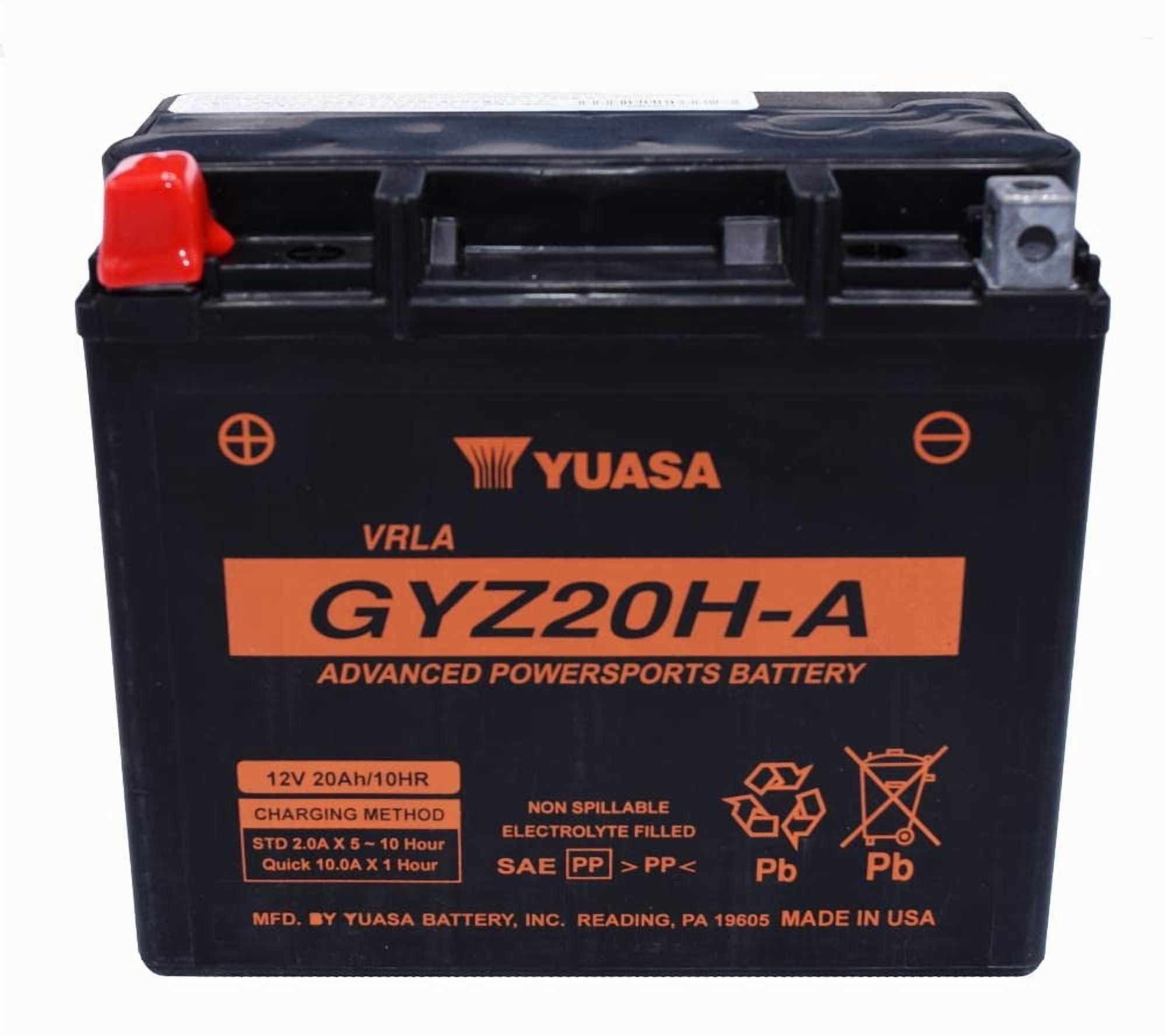 YUASA - YUAM720GHA - BATTERY GYZ20H-A SEALED FACTORY ACTIVATED