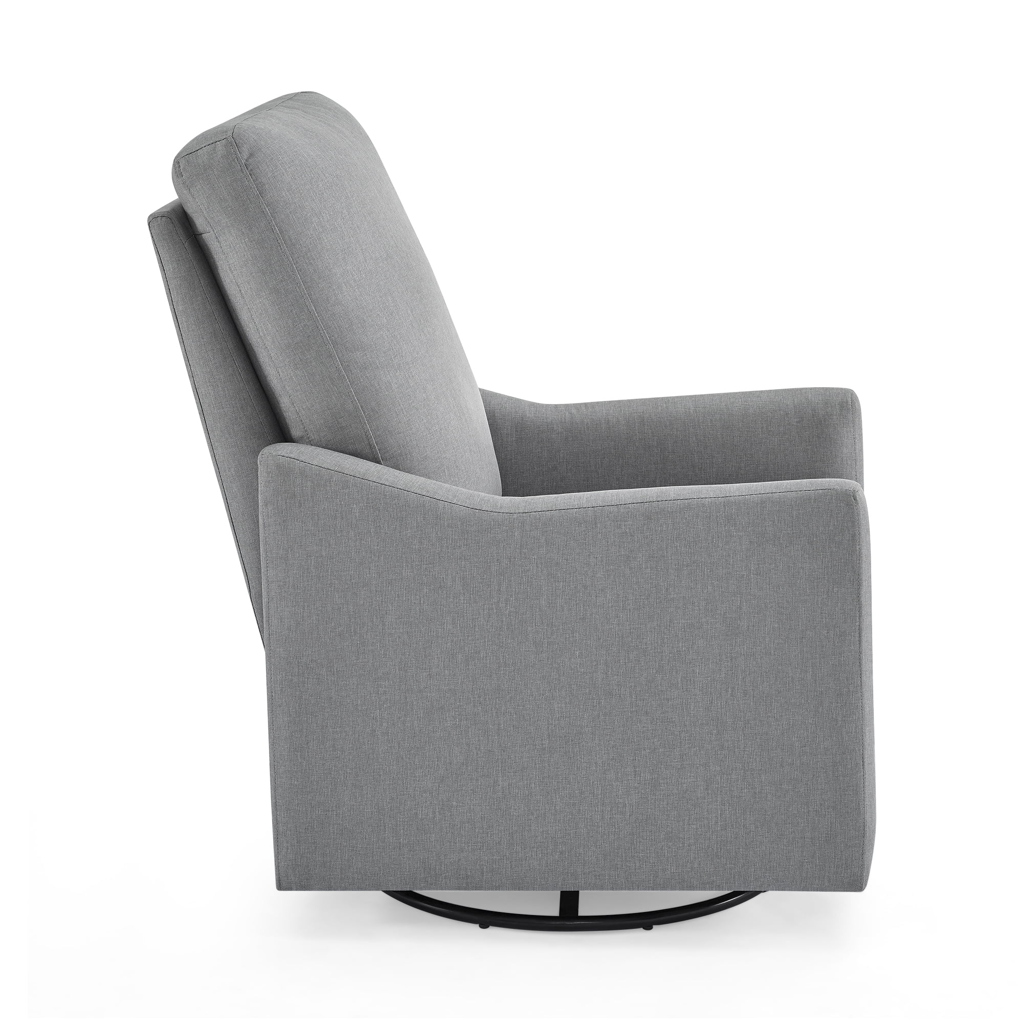 Delta Children Adley Nursery Glider Swivel Chair - Greenguard Gold Certified, French Grey
