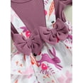 thumbnail image 3 of Toddler Baby Girl Easter Outfits Ruffle Short Sleeve Bunny Dress One Piece Easter Egg Summer Clothes Summer Casual Wear Party Wear, 3 of 9