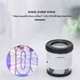 thumbnail image 4 of Handheld Seniors Estudiantes Lupa de lupa 30x Magnifier con luz LED Joyería de tamaño de bolsillo Lupa Joyero Regalos Suministros Vogacara TO007854-00B, 4 of 7