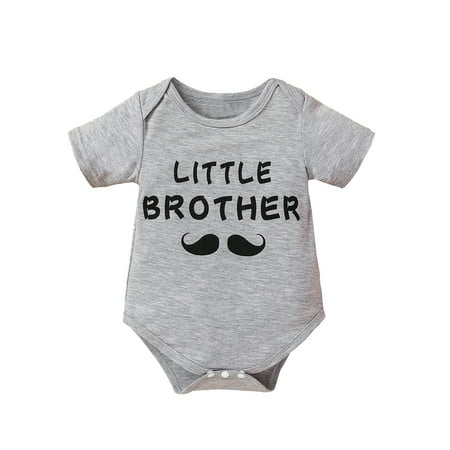 

TAIAOJING Baby Romper Print Short Boys Sleeve Letter Girls Outfits Bodysuit Girls Romper&Jumpsuit Onesie Outfit 3-6 Months