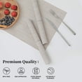 thumbnail image 2 of Beige White Placemats Set of 8 - Heat Resistant Non-Slip Place mats for Dining Table, Washable Durable PVC Vinyl Woven Table Mats（Beige White, 8）, 2 of 6
