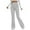 Light Ashy, variant on Ribbed Pants for Women, Audhol Women's Elastic Slim Fit Pants Sports Leisure Solid Color Brushed Strip Pocket Casual Pants Knit Pants for Women Black L