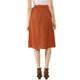 thumbnail image 5 of INSPIRE CHIC Falda Acampanada A Media Pierna Con Cinturón Y Cintura Alta Informal Con Botones Delanteros Para Mujer Caramelo M, 5 of 6