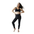 thumbnail image 2 of Ingrid & Isabel Basics Maternity 7/8 Active Leggings with Fold Over Panel, Black/Navy, 2 Pack, 2 of 8