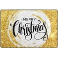 thumbnail image 4 of SKYSONIC Merry Christmas Non-Slip Area Rug, Glitter Floor Carpet Comfort Floor Mats Decor for Indoor Front Porch Living Room Bedroom Kitchen, 36"x24", 4 of 5