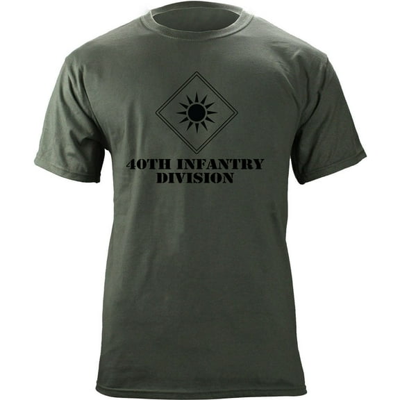 Army 40th Infantry Division Subdued Veteran T-Shirt