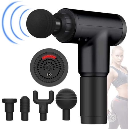 Deep Tissue Massage Gun With Interchangeable Heads