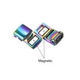 thumbnail image 4 of Uxcell 27 x 11 x 8mm Zinc Alloy Magnetic No Tie Lock Shoelace Buckle Rainbow Tone 1 Pair, 4 of 5