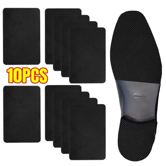 10PCS Black Shoe Sole Protector,Anti Slip Shoe Grips on Bottom of Shoes - Bottom Protector - Sole Guard - Non-Slip Shoe Pads for High Heels