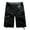 Black, variant on SSLR Men's Cargo Shorts Cotton Multi-Pocket Casual Pants Outdoor Wear