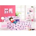 thumbnail image 1 of Juego de edredón de 6 piezas tamaño twin, fácil de lavar, con estampado de corona morada, súper suave, con juego de sábanas y almohada, peluche decorativo para cama de niños, niñas y niños., 1 of 6