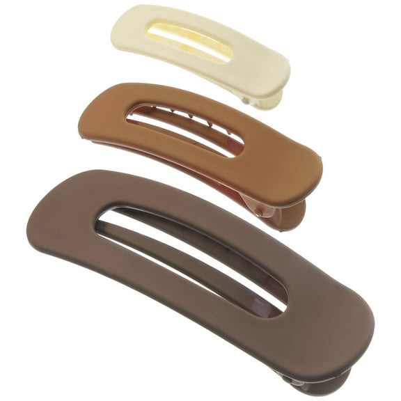 3 pcs Women Flat Hair Clips Flat Claw Clips Decorative Duckbilled Hair Clip for Girl