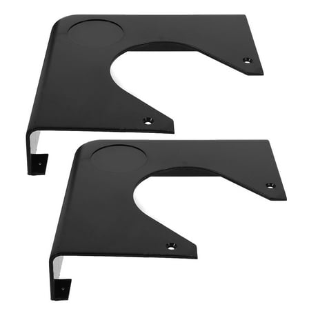 FRCOLOR 2 PCS Pool Table Chrome Corners 18.20X18.20X4.00CM Black