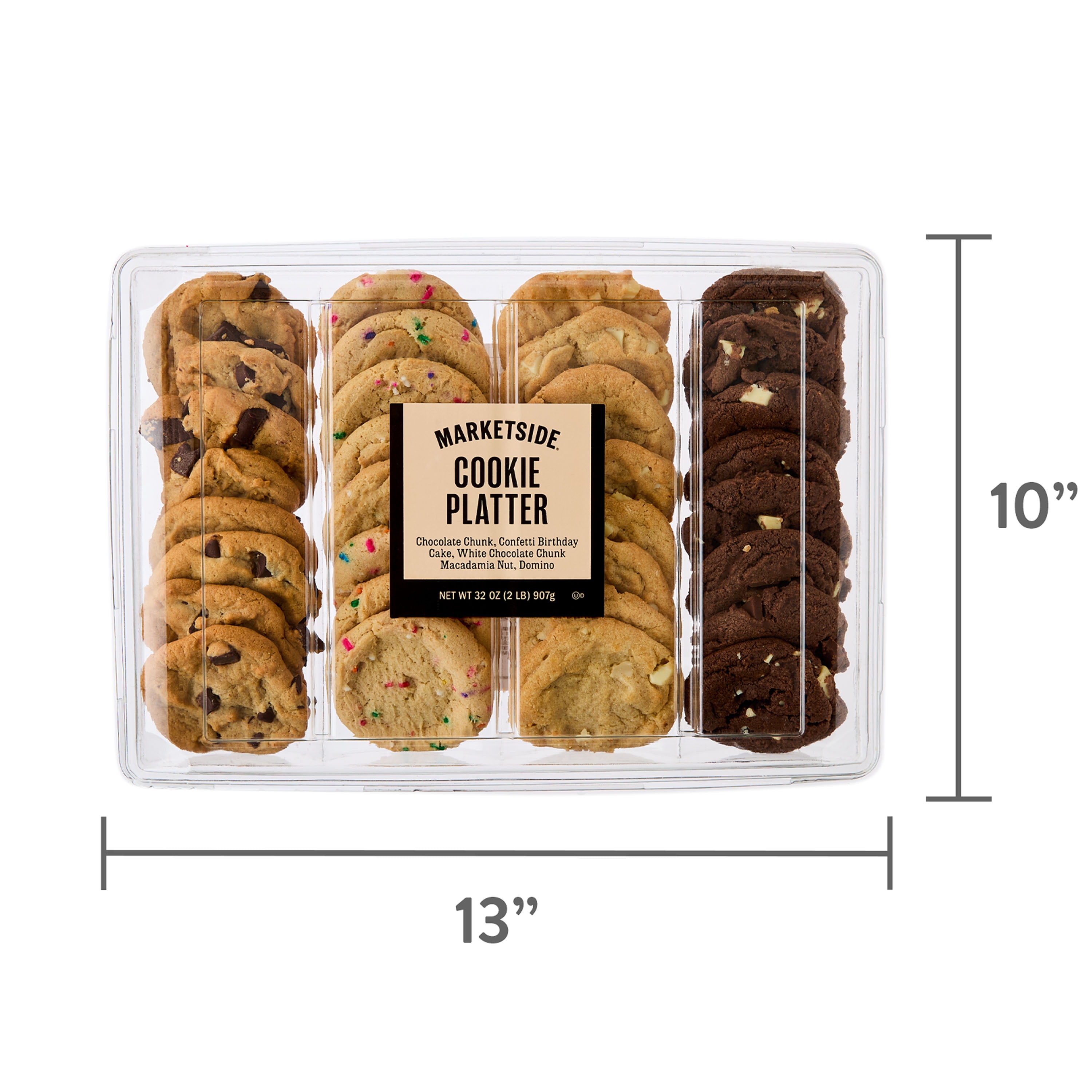 Marketside Cookie Platter, 32 oz, 32 Count, Baked