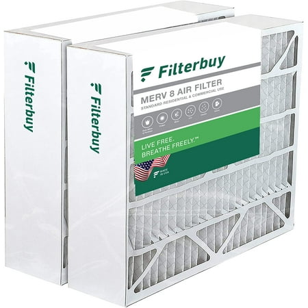 

Filterbuy 20x25x6 MERV 8 Pleated HVAC AC Furnace Air Filters for Aprilaire Space-Gard (2-Pack)