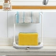 thumbnail image 3 of Cheers Kitchen Desktop Dish Towel Cleaning Sponge Holder Groove Organizer Storage Rack, 3 of 6