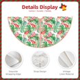 thumbnail image 3 of Fotbe Flamingo And Monstera Pattern Christmas Tree Skirt, Tree Skirts Plush Christmas Decorations, Christmas Tree Skirts Xmas Decorations Holiday Party Decor-48", 3 of 6