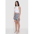thumbnail image 3 of Women's Acid Wash Denim Mini Utility Skirt, 3 of 5