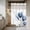 White, variant on Blue Tulip No Hook Shower Curtain Waterproof, Bathroom Curtains with Snap in Liners and See Through Top Window, Rustic Spring Floral Summer Botanical Hotel Style Bathtub Curtains Shower 60"Wx72"L