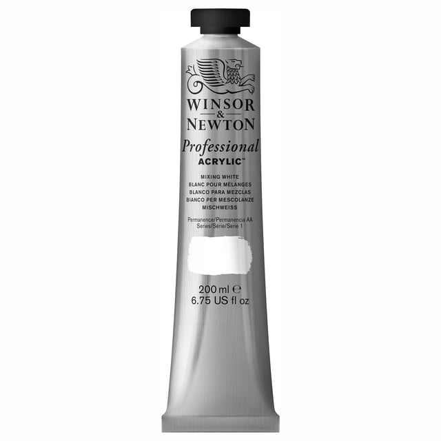 Pintura Acrílica Profesional Winsor & Newton 200 ml Blanco para Mezclas