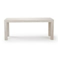thumbnail image 6 of 72" Modern Solid Wood Dining Table Set, White Sand Wirebrush, + 6 Chairs Black, 6 of 10