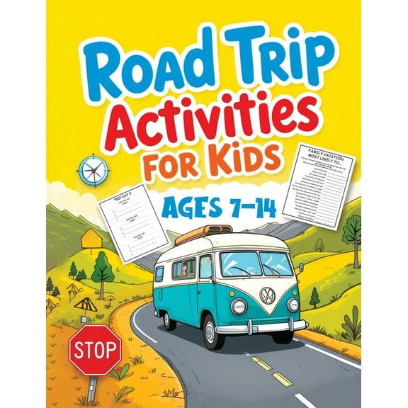 Road Trip Activities for Kids: A Travel Journal with Activity Games, Trivia, Word Search, Scrambles, Scavenger Hunts, an, (Paperback)