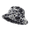 Gray, variant on Unisex Winter Leopard Print Fluffy Bucket Hat with Ear Flaps, Thick Plush Fisherman Cap, Soft Furry Warm Snow Hat for Outdoor Ski Cold Weather Daily Wear Pink