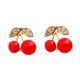 thumbnail image 5 of Houderco Pendientes De Cereza Con De Pedrería Para Regalo En Ocasiones Especiales, 5 of 8