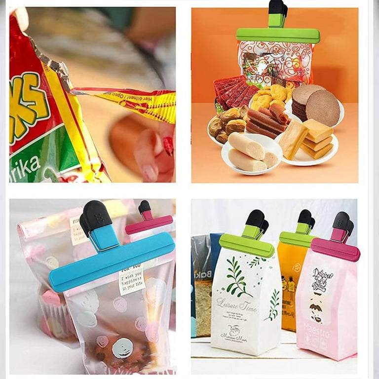 Bag Sealing Clips for Food, 9 Pack Seal Food Storage Bag Clip