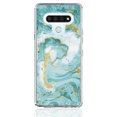 thumbnail image 4 of LG V60 ThinQ Case, KAESAR Hybrid Bling Glitter Sparkle Laser Green Marble Graphic Fashion Cute Colorful Skin Cover Shockproof Case for LG V60 ThinQ, 4 of 5