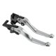 thumbnail image 1 of Palancas de freno y embrague cortas únicas para Kawasaki KLX 300 2021-2025, palanca de freno ajustable en 6 posiciones, aleación de aluminio tono de titanio sólido, 1 of 7