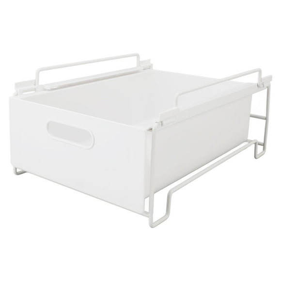 Under Sink Organizer, Built in Handle Large Capacity Cabinet Pull Out Shelf for Kitchen