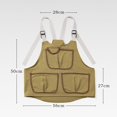 thumbnail image 3 of LOVIVER Work Apron Storage Pouch with Tool Pocket Orchard Carpenter Garden Pinafore for, 3 of 3
