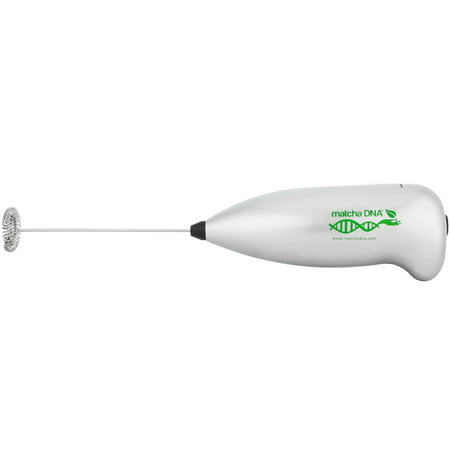 MatchaDNA Handheld Electric Milk Frother (Silver (Best Milk Frother Australia)