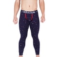 thumbnail image 1 of Minnieouse Calzas de ropa interior para hombre, pantalones elásticos estampados a la moda para hombre, pantalones de capa Base de absorción de sudor, ropa Ropa interior Puntos azul oscuro SG Minnieouse AP013663-12, 1 of 6