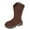 Coffee_1, variant on Platform Boots For Women Winter Knee High Boots Faux Fur Boots Suede Mid Calf Slip On Fuzzy Knee High Comfortable Round Toe Chunky Heel