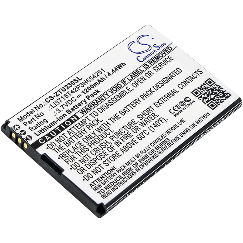 Replacement Battery For B-Mobile 3.7v 1200mAh/ 4.44Wh Hotspot Battery