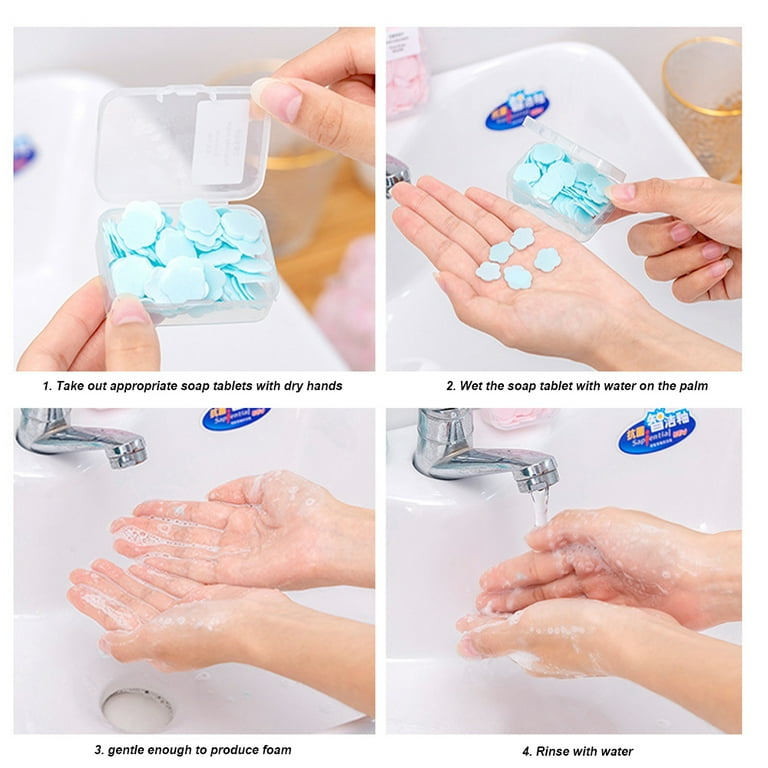 Disposable hand soap sheets top