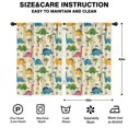 thumbnail image 2 of Blackout Kids Curtains,Beige Toned Dinosaur and Palm Tree Pattern Childrens Insulated Curtains Set Of 2,Bedroom Essentials,Toddler Room Decor 42"x63", 2 of 5