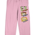 thumbnail image 2 of Courage The Cowardly Dog Characters In Picture Frames Women's Pink Sleep Pajama Pants-Medium, 2 of 7