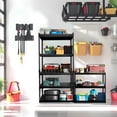 thumbnail image 4 of HXEternal 60" H Ultra High Strength Steel Heavy-Duty 5-Tier Adjustable Metal Storage Shelves, 28" L x 12" W x 60" H, 2000 LBS Capacity, 4 of 6