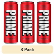 (3 pack) Prime Sugar Free Energy Drink, Tropical Punch, 12 fl oz, Can, 200mg Caffeine