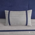 thumbnail image 6 of GDF Studio 7-Piece Cozy California King Comforter Set, Faux Suede Bedding Set with Embroidered Pillows, Blue, 6 of 7