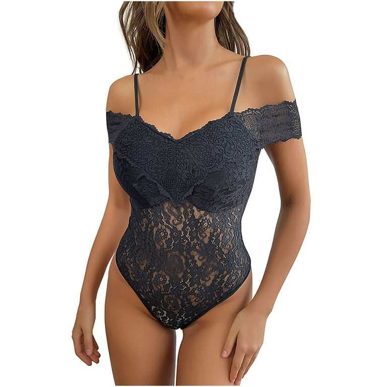 Lace Shapewear Bodysuit for Women Charming Off Shoulder Body Shaper Fashion  Spice Style Jumpsuits Tops 