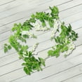 thumbnail image 4 of Faux Rattan Hanging Flower String Wisteria Vine for Wedding Home Decor Realistic Artificial Greenery for Festivals Events, 5.9ft, 4 of 6