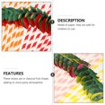 thumbnail image 2 of Miangastore 50pcs Fruit Shape Paper Hawaii Straws Party Supplies Paper Suckers (Mixed Style), 2 of 8