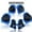 Blue, variant on TiokMc Kids/Youth Protective Gear Set, Knee Pads, Elbow Pads & Wrist Guards for Roller Skates, BMX Bike, Skateboard, Inline Skating, Scooter, and Outdoor Sports, (Ages 2-10)
